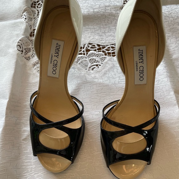 Jimmy Choo, Tri Colour Pumps - Picture 2 of 6